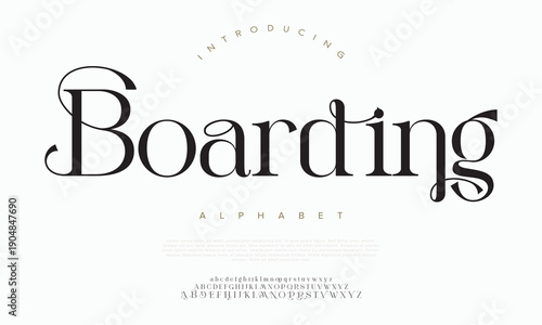 Beauty Luxury font alphabet logo. Typography beautiful fashion elegant classic letters serif italic fonts decorative wedding vintage blossom logos. vector illustration
