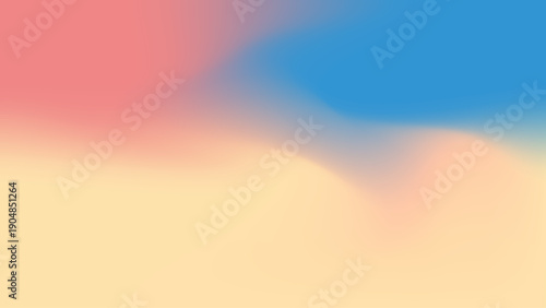 Soft pastel abstract gradient background with smooth flowing color transitions, minimal blurry liquid shapes in pink blue and cream tones, modern aesthetic backdrop for web design and branding