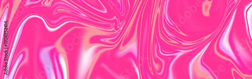 Vibrant pink liquid marble swirl texture with glossy fluid waves and abstract acrylic flow, modern luxury background for wallpaper, branding, packaging, fashion and digital design