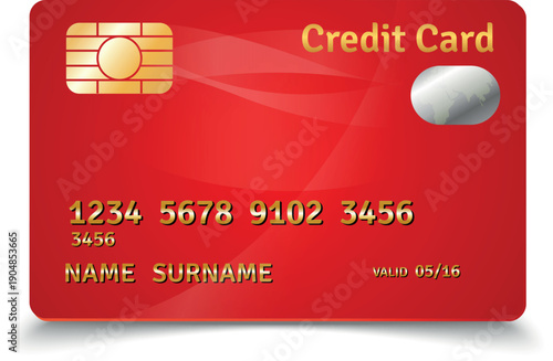credit card with clipping path