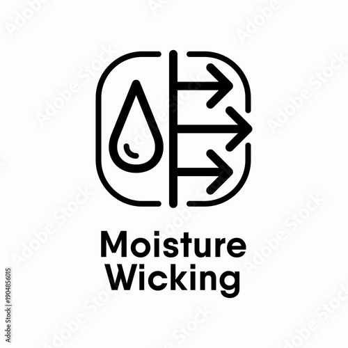 Moisture Wicking information sign