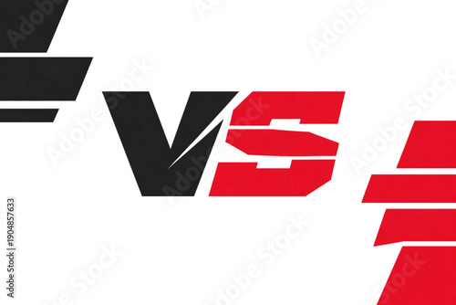 Aggressive VS Flat Vector for Esports Match and Competitive Comparison