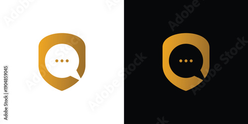 unique and modern talk guarantee logo design