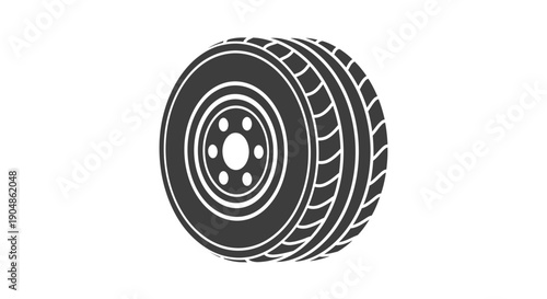 Spare Tire Illustration