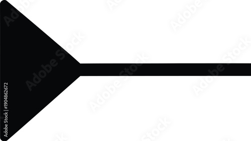 Simple black arrowhead symbol