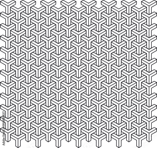 Full seamless abstract geometric skin pattern vector for decor and textile.