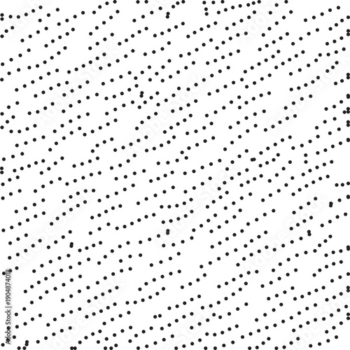 Abstract seamless black polka dot pattern on white background for textile, wallpaper, wrapping paper, and minimalist graphic design, EPS 10.