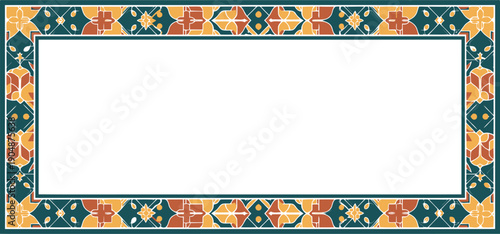 Ornate Colorful Frame Design for Creativity, Art Projects, and Photo Displays