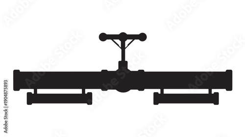 Train Track Switch Vector Illustration For Railway Infrastructure And Transportation Concept