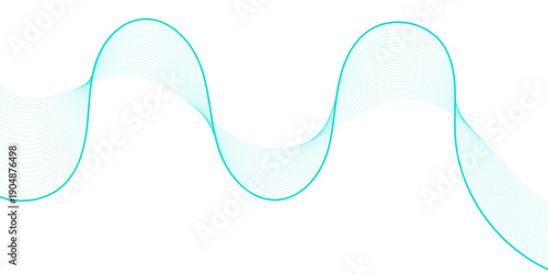 Modern Abstract Wave Line Background, Blue Curved Line Wave Design for Banner, Wallpaper, Website Header, and Creative Digital Projects.