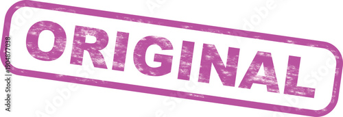 Purple original stamp with textured effect