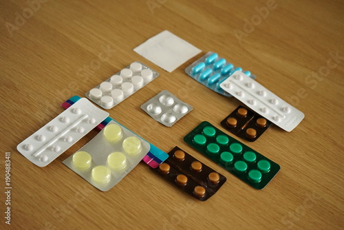 pills and tablets. medicine