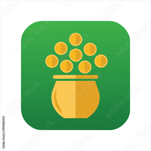 St Patricks Day Pot of Gold Treasure