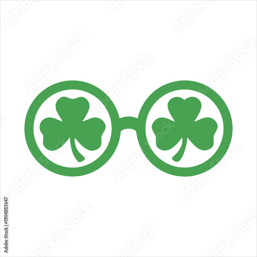 St Patricks Day Shamrock Glasses Fun Accessory