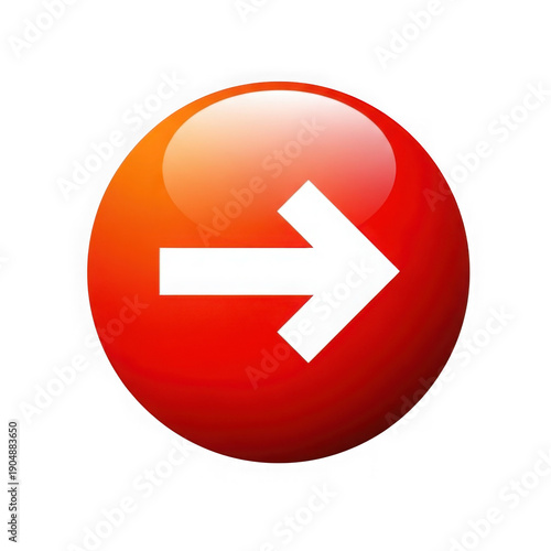 A red circle with a white arrow pointing to the right, isolated on transparent background Free Download A red circle with a white arrow pointing to the right, isolated on transparent background - GFXLoad