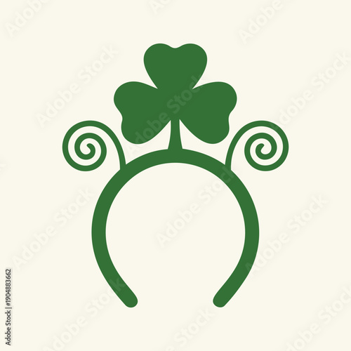 St Patricks Day Shamrock Headband Accessory