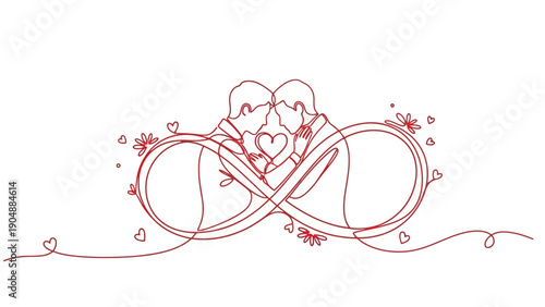 wedding rings and hearts, romantic symbol