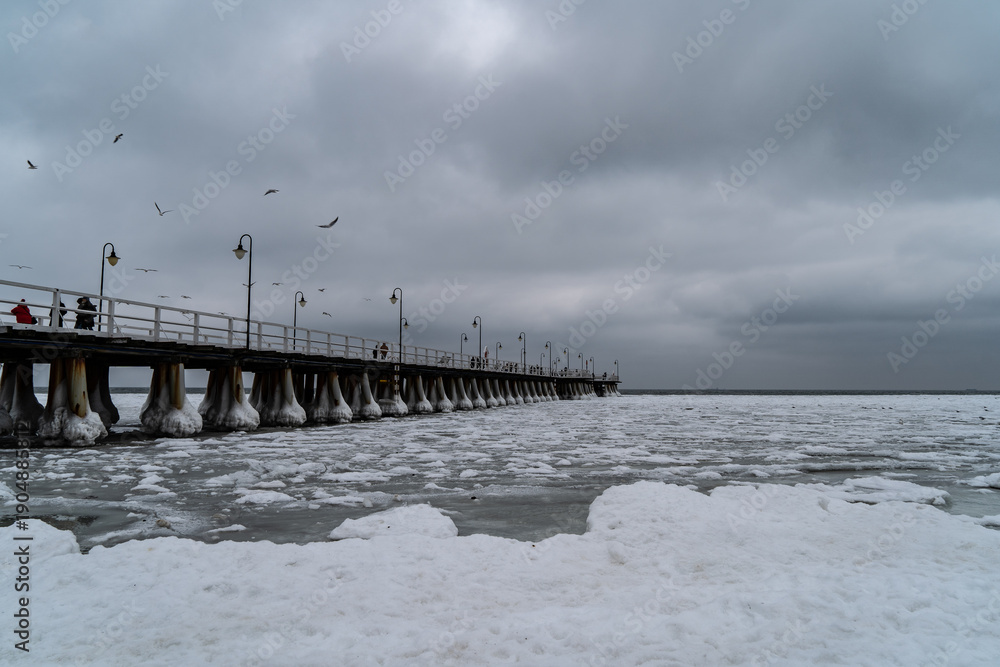 Fototapeta premium zima nad Bałtykiem