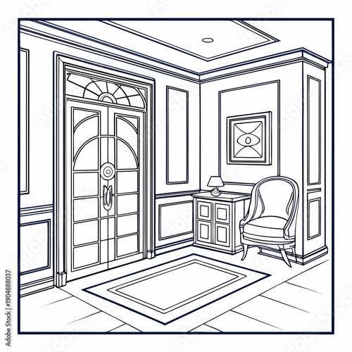 A vintage styled bathroom with a bathtub, sink, and toilet in a monochromatic color scheme