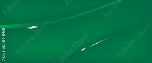 Gradient and wave poster, festoon, magazine background in green color
