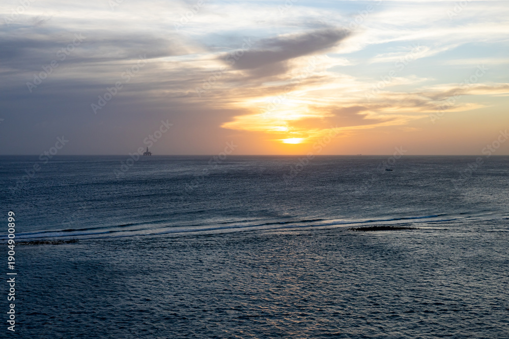 Fototapeta premium Sunset on the Caribbean Seas