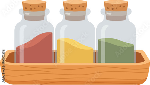 Illustration of Lemon slices and knife on wooden cutting board