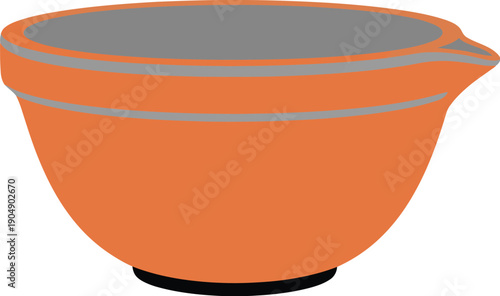 Honey Pot with Honey Dipper Illustration