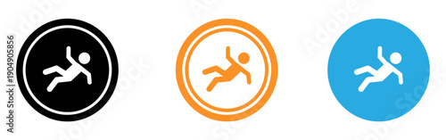 Caution slipping hazard sign