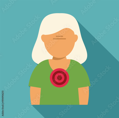 Elderly woman with chest pain illustrating heart conditions or cardiac symptoms