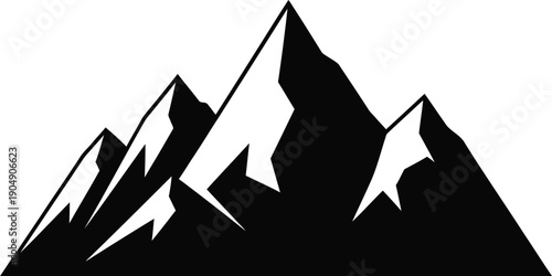 Mountain range silhouette