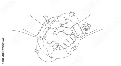 global partnership handshake