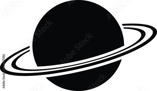 Saturn planet icon