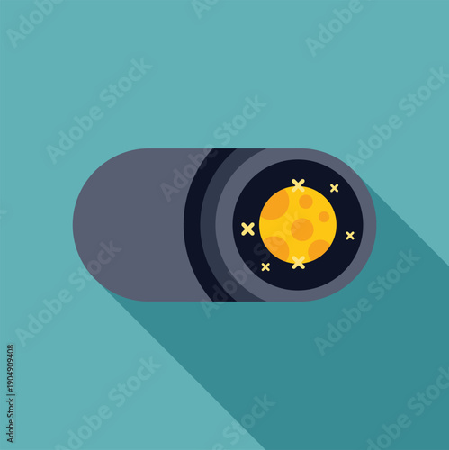 Dark theme interface button switching between night and day modes, controlling light