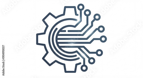Cybersecurity Concept of a Glowing Digital Shield on a Central Processing Unit Microchip with Circuit Board Background