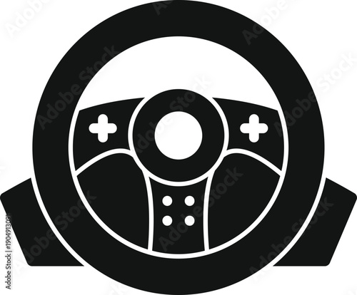 Gaming steering wheel providing an immersive racing simulation experience