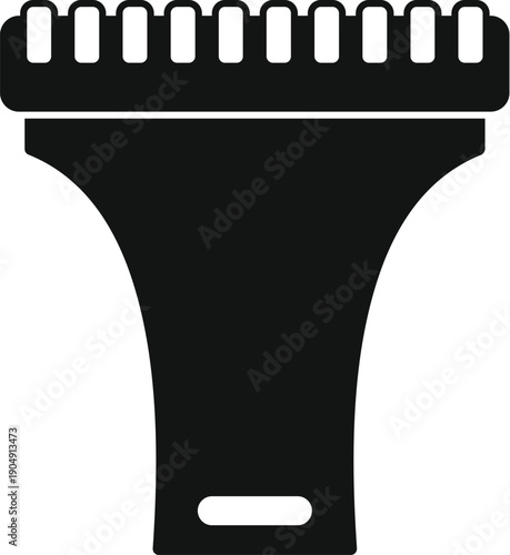 Ice scraper icon illustrating a tool for clearing frost and snow from car windshields during winter