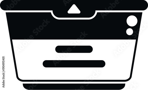 Coffee pod vector icon for single serve espresso beverage