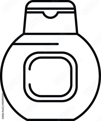 Cosmetic bottle with flip top cap and blank label, promoting beauty and hygiene needs