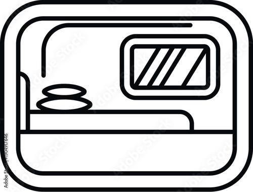 Train sleeper cabin providing comfort and rest during a long journey