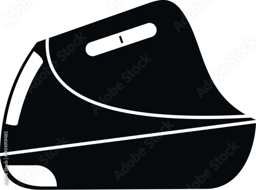 Vertical computer mouse providing ergonomic design and comfortable hand position