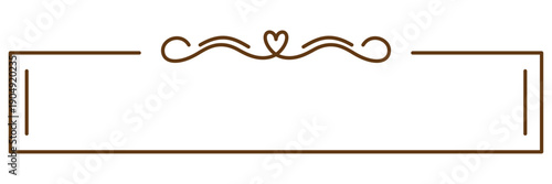 ハートのエレガントなフレーム