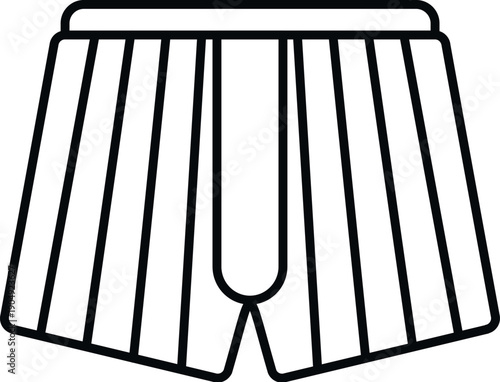 Men's striped boxer shorts representing fashion, clothing, and comfort