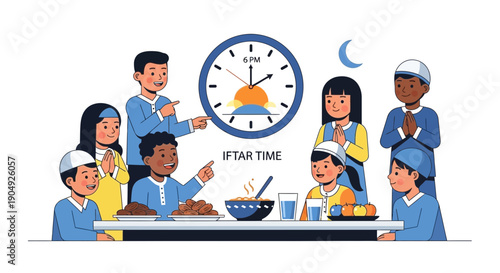 Iftar Time A Community Gathering for Breaking the Fast.