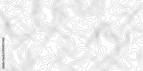 Abstract topography pattern seamless lines sea map modern design white background. Abstract digital topographic contour map concept space geometric strip grid line. Natural discovery of maps.