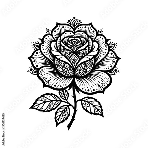 beautiful and attractive rose flower design 