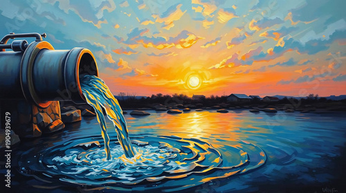 old boat in the water