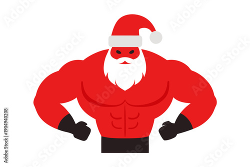 Christmas santa cap pecs vactor white background 