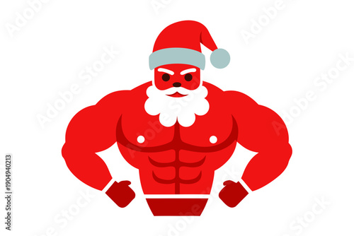 Christmas santa cap pecs vactor white background 