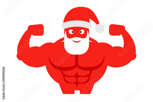 Christmas santa cap pecs vactor white background 
