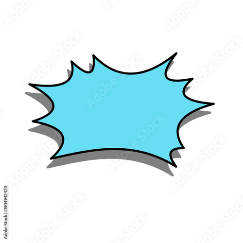 Manga comic style speech bubble